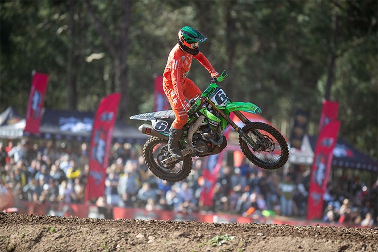 #6 Jayden Rykers flying in Moto 1 in MX1 class (photo credit: Foremost Media)